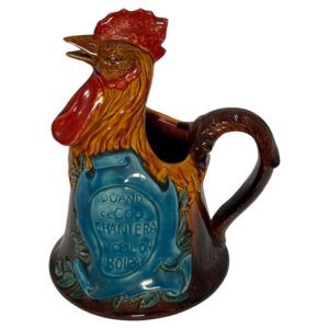 Napolean III Late 19th Century Majolica Rooster