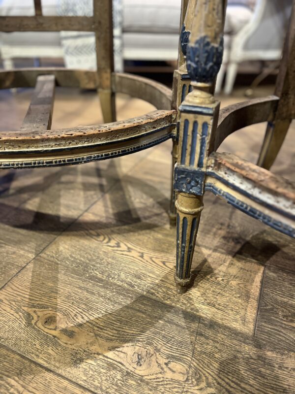18th Century Pair Directoire Bergeres Detached Columns - Image 4