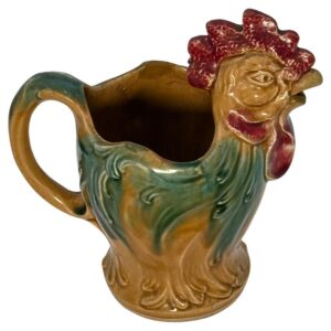 Napoleon III Late 19th Century Majolica Rooster