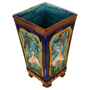 Late 19th Century French Majolica Vase