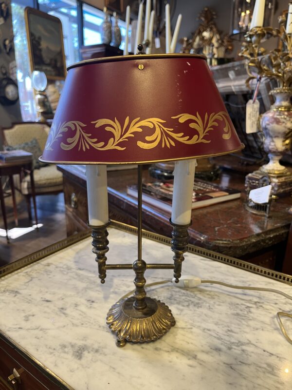 19th Century Consulat - Empire Style French Tole Bouillotte Lamp - Image 9
