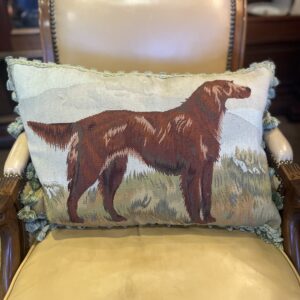 Aubusson Pillow Dog Right