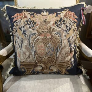 Aubusson Pillow Crest / Fleur De Lis