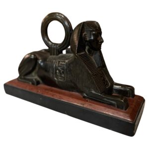 Circa 1875 Reclining Bronze Sphinx Door Stop