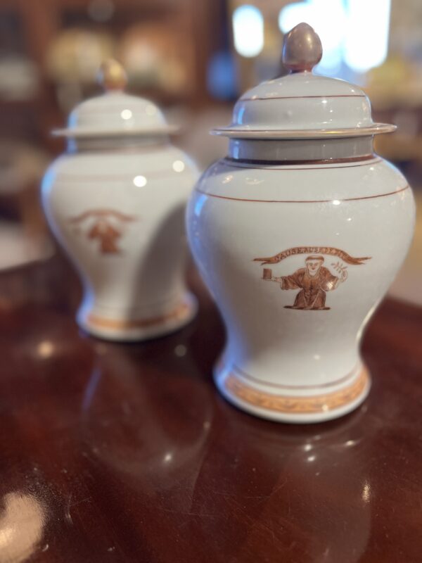 19th Century Vintage Porcelain Jars and Platters - Image 10