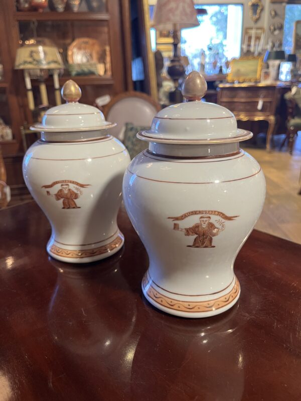 19th Century Vintage Porcelain Jars and Platters - Image 9