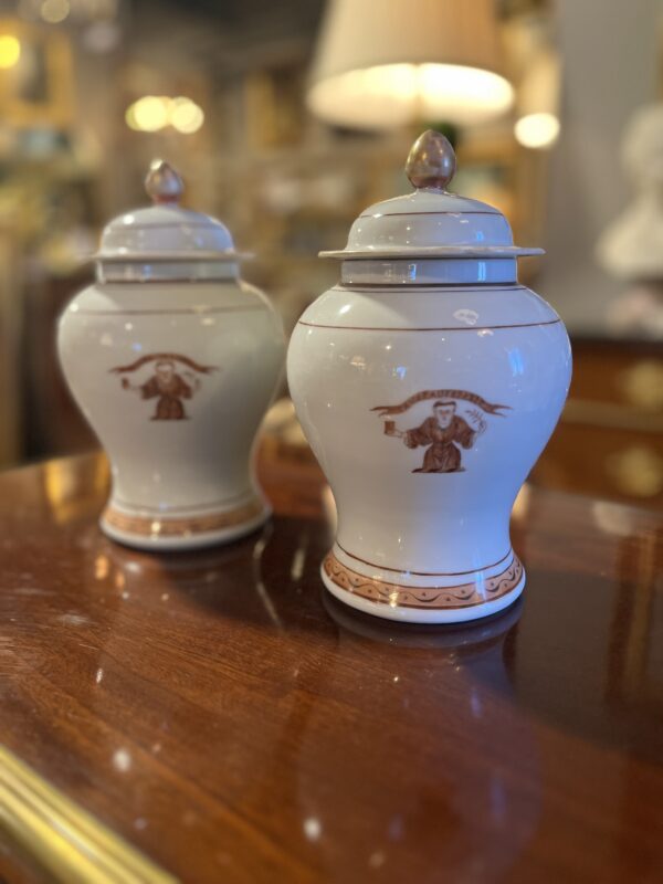 19th Century Vintage Porcelain Jars and Platters - Image 6