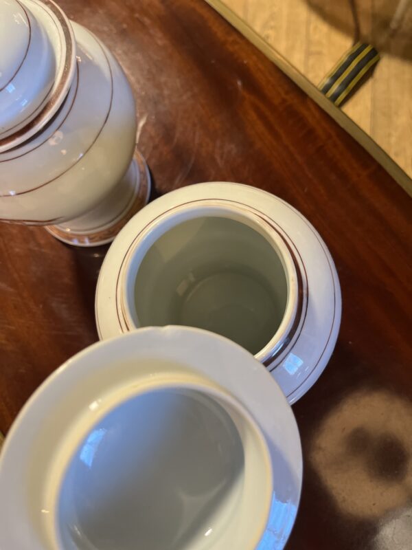 19th Century Vintage Porcelain Jars and Platters - Image 5