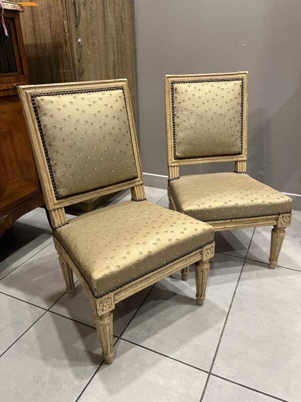 19th Century Pair Louis XVI Style Children's Chairs - Image 5