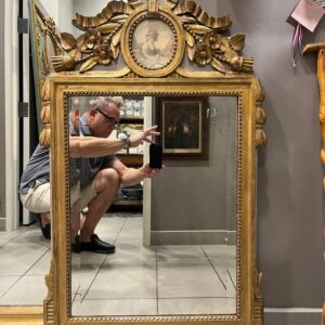 Early 19th Century French Louis XVI Giltwood Mirror