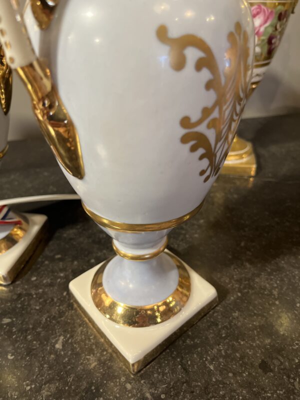 19th Century French Pair Napolean III Paris Porcelain Vases - Image 4