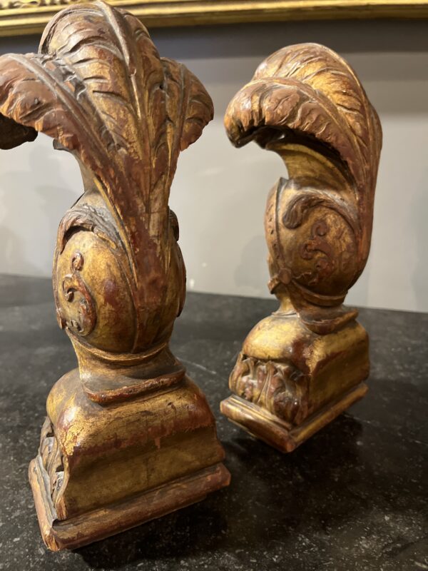 19th Gilt Wood Carved Conquistadors - Image 5