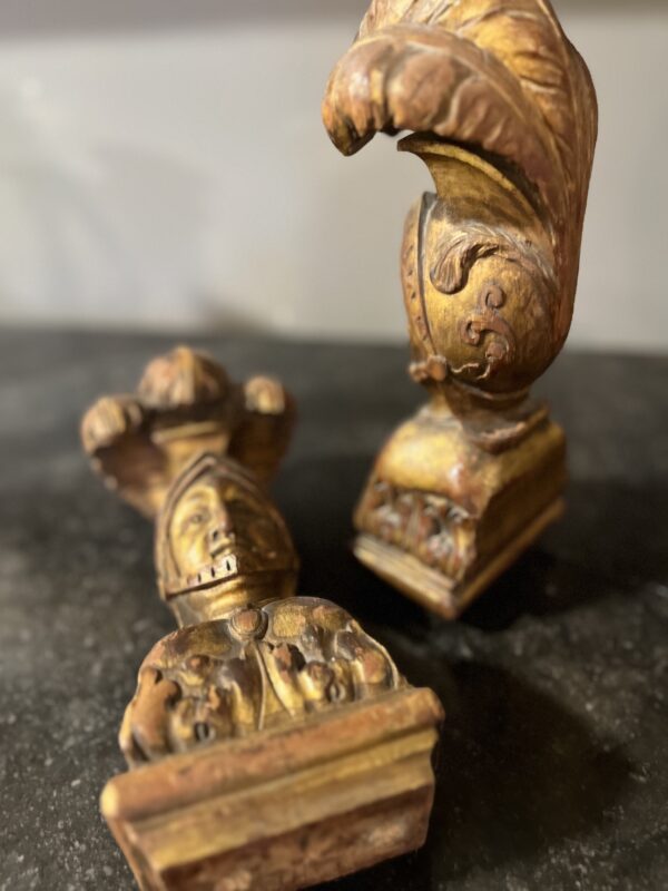 19th Gilt Wood Carved Conquistadors - Image 6