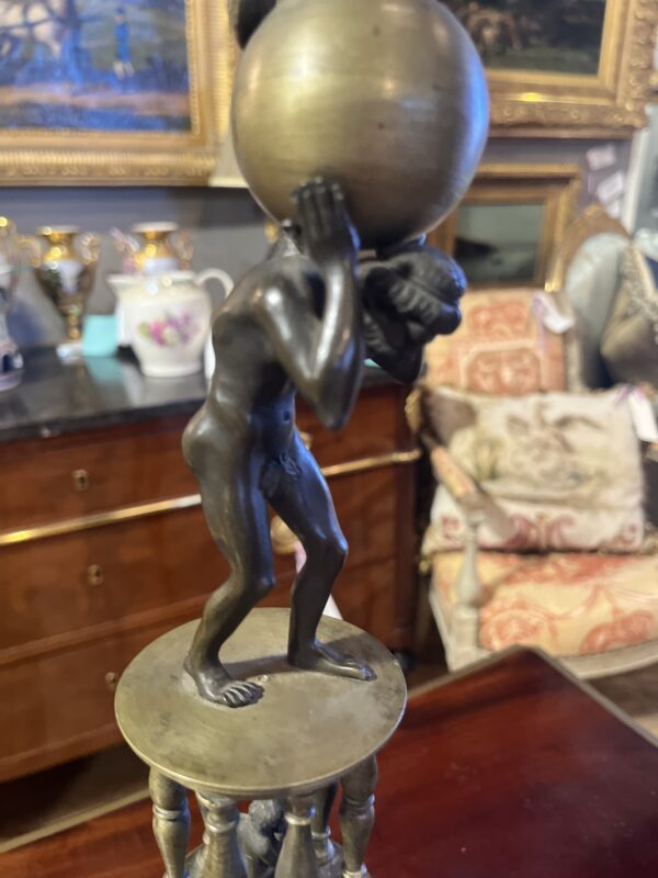 19th Century (mid) Italian Grand Tour Sculpture Atlas Holding The Earth - Image 5